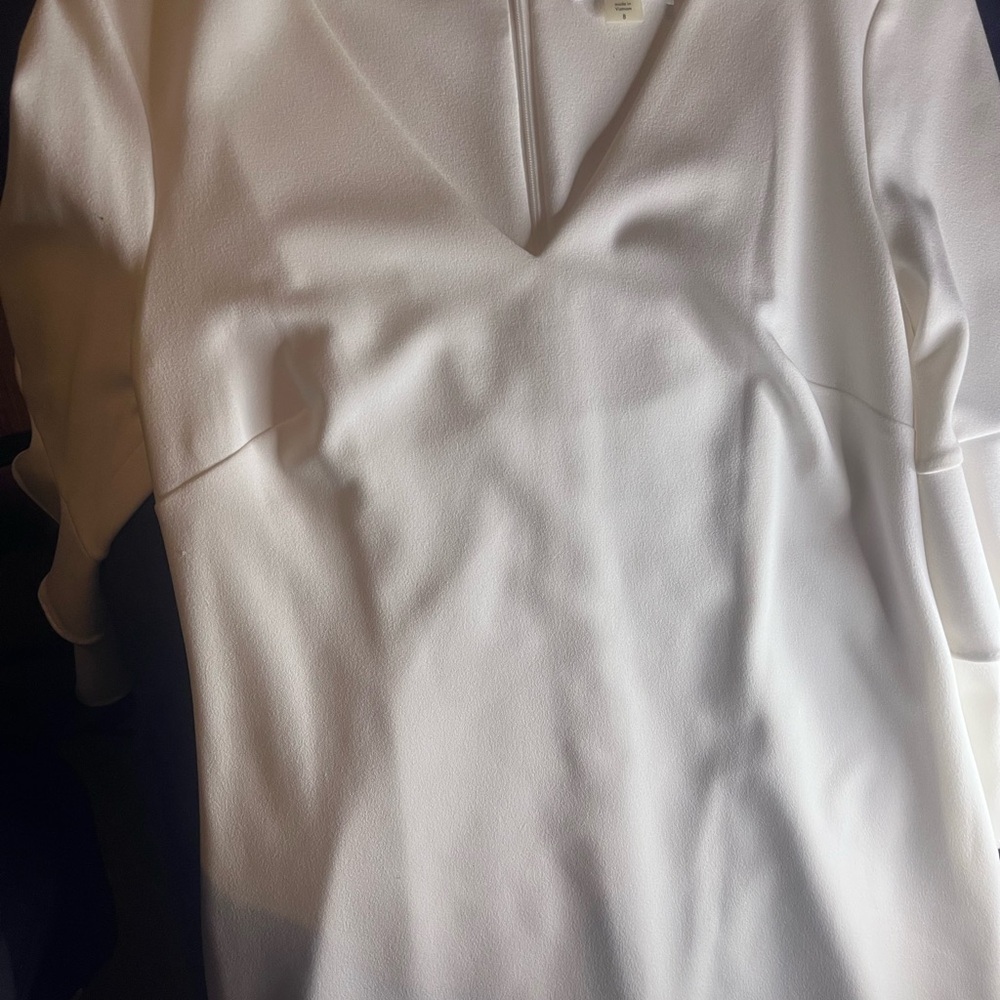 Calvin Klein Off-White V-Neck dress - Picture 12 of 15
